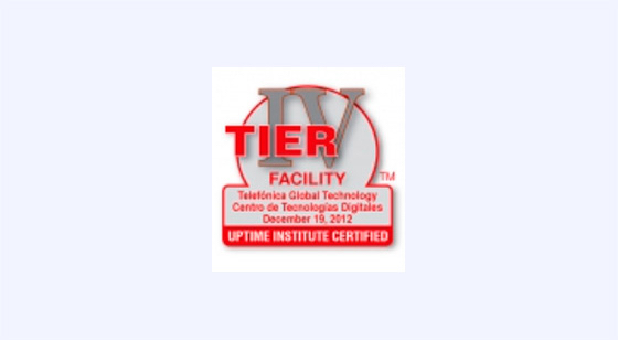 Sello Uptime Institute Certified Tier IV facility Telefonica Alcala Data Center