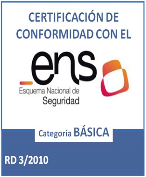 Certificación de conformidad con el Esquema Nacional de Seguridad - Categoría Básica