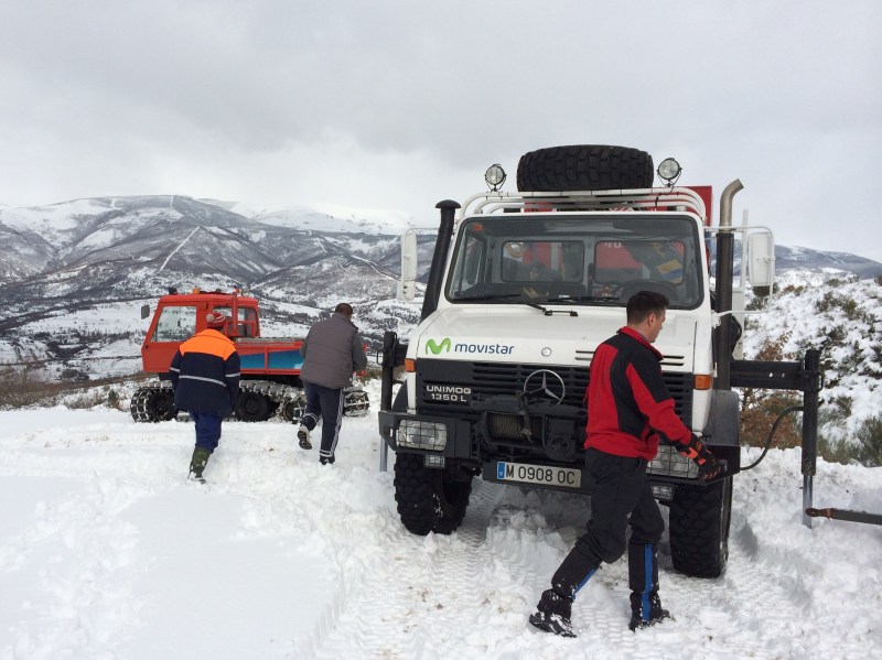 Vehículos en la nieve