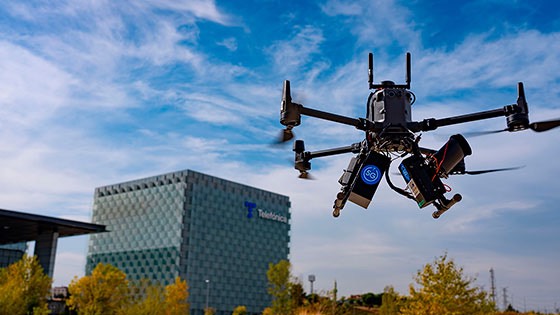 Drones urbanos 5G