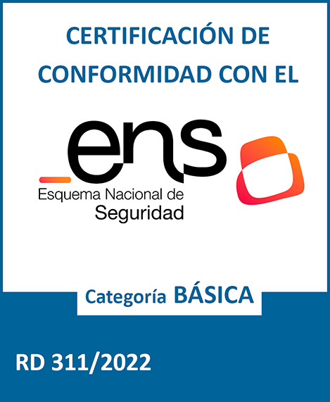 Certificación de conformidad con el Esquema Nacional de Seguridad - Categoría Básica