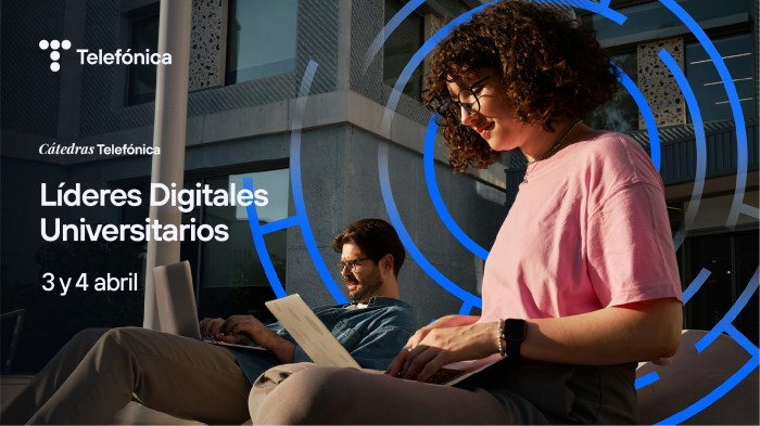 Cartel anunciando el programa de Líderes Universitarios