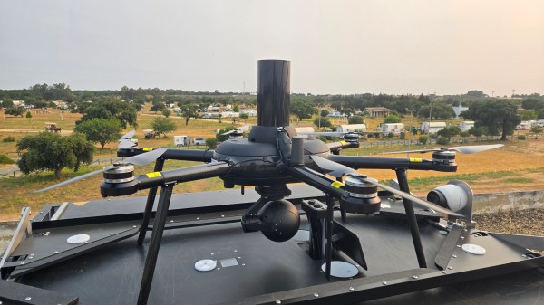 Dron en una terraza