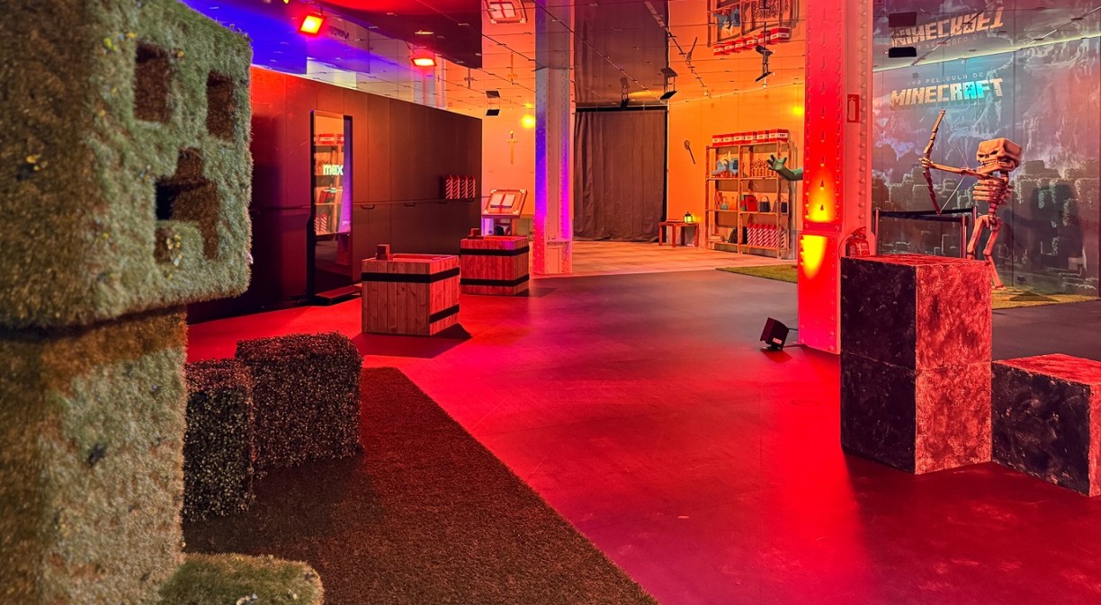 Exposición de Minecraft en el Movistar Centre de Barcelona