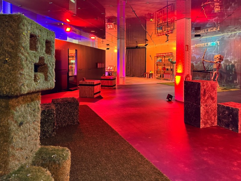 Exposición de Minecraft en el Movistar Centre de Barcelona