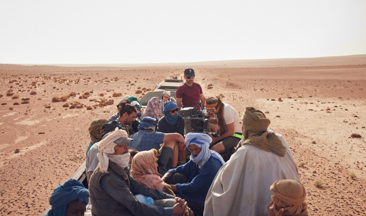 Imagen del rodaje de la película Sirat